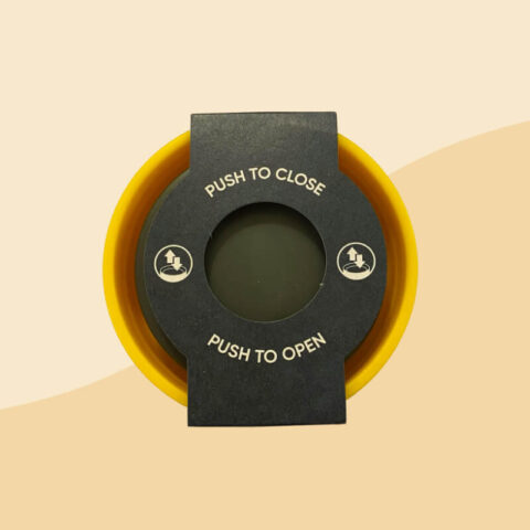 Clements & Hope Circular & Co Black & Electric Mustard Reusable Coffee Cup